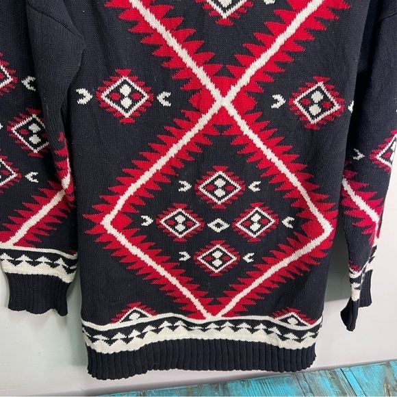 Ralph Lauren Southwestern Tunic Sweater Aztec Size Large - Picture 5 of 11